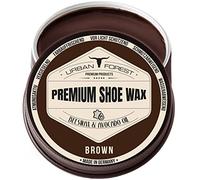 Lucido per Scarpe e Cera per Scarpe Marrone con Cera d'api e Olio di Avocado | Cura Pelle Scarpe Marrone | Crema per Scarpe per Pulizia Scarpe | Cura Scarpe Professionale di Urban Forest 150ml