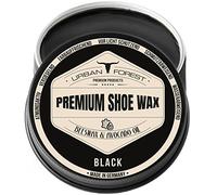 Lucido per Scarpe e Cera per Scarpe Nera con Cera d'api e Olio di Avocado | Cura Pelle Scarpe Nero | Crema per Scarpe per Pulizia Scarpe | Cura Scarpe Professionale di Urban Forest 150ml