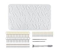 Lucido Portachiavi Inglese Silicone Resina Epossidica Forma Portachiavi Pendente Gioielli Per Bagagli Marca Accessori Borse Forme Per Resina Epossidica