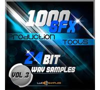 Lucidsamples Techno Bass Sample Pack- 1000 SFX Production Tools Vol. 3, 1000 WAV Samples per Produzione Musicale