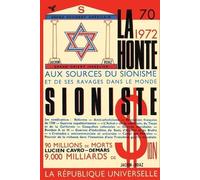 Lucien Cavro-Demars La honte sioniste (Tascabile)
