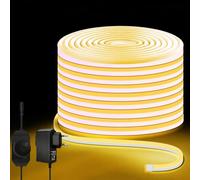 Lucienstar Strisce luminose al neon da 10M, strisce LED dimmerabili da 3000K (bianco caldo), strisce LED flessibili e tagliabili da 24 V, impermeabili IP65, per camera da letto, interni ed esterni