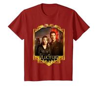 Lucifer Morningstar And Detective Decker Maglietta, Bambini, Mirtillo Rosso, 2 Anni