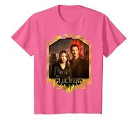 Lucifer Morningstar And Detective Decker Maglietta, Bambini, Rosa mélange, 2 Anni