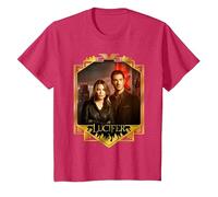 Lucifer Morningstar And Detective Decker Maglietta, Bambini, Rosso mélange, 2 Anni