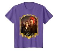 Lucifer Morningstar And Detective Decker Maglietta, Bambini, Viola mélange, 2 Anni
