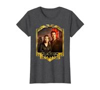 Lucifer Morningstar And Detective Decker Maglietta, Donna, Grigio Scuro, L