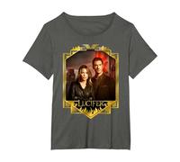Lucifer Morningstar And Detective Decker Maglietta, Donna Plus-Size, Asfalto, 2X