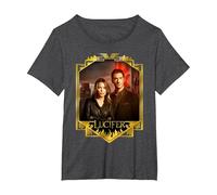 Lucifer Morningstar And Detective Decker Maglietta, Donna Plus-Size, Grigio Scuro, 3X