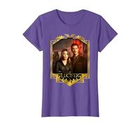 Lucifer Morningstar And Detective Decker Maglietta, Donna, Viola mélange, 3XL