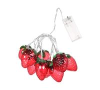 Lucine, 2m Stringa di Luci Sospese a Forma di Fragola Decorazioni Natalizie Decorazioni per la Camera da Letto con 10 LED per Artigianato Fai-da-te Centrotavola per Matrimoni
