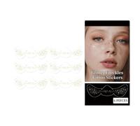 Lucine di glitter - Patch di punti cosmetici, design pelabile, lentiggini di bellezza per la decorazione | Adesivi per arte facciale facili da pubblicare, kit di decorazione della pelle eleganti, ades
