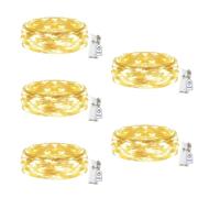 Lucine LED Decorative a Batteria con Timer(Bianco Caldo) 3M 30 LED IP65 MiNi