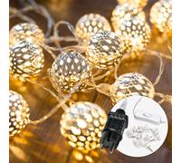 LUCINE LED DECORATIVE MAROCCHINE 7 METRI 20 LED BIANCO CALDO ILLUMINAZIONE AMBIE