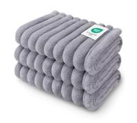 luciphia 3 Pezzi Coperta per Cani Gatto Lavabile Soffice Durevole, Morbida e Calda Flanella, Tappetino Protezione per Mobili Bambini Cane Gatti Grigio 45_x_75_cm