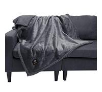 luciphia Coperta Impermeabile per Cani, Gatti, Animali, Soffice a Doppio Strato, Anti-Pipì Resistente ai Liquidi Coperte per Animali Domestici Per Divani Grigio M (100 * 145cm)