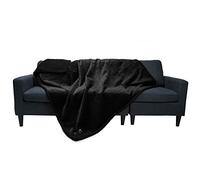 luciphia Coperta Impermeabile per Cani, Gatti, Animali, Soffice a Doppio Strato, Anti-Pipì Resistente ai Liquidi Coperte per Animali Domestici Per Divani Nero L (145 * 165cm)