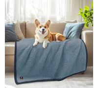 Luciphia Coperta impermeabile per cani, morbida, in tessuto Sherpa, spessa, calmante, a prova di perdite, comoda coperta per cani di taglia media e grande, protezione per divano, letto, auto, divano