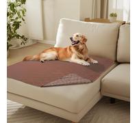 luciphia Copridivano per Cani Impermeabile, Coperta per Cani 100% Impermeabile con Punti Antiscivolo Tappetino Protezione per Mobili Bambini Cane Gatti Lavaggio in Lavatrice Marrone 101_x_127cm