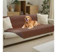 luciphia Copridivano per Cani Impermeabile, Coperta per Cani 100% Impermeabile con Punti Antiscivolo Tappetino Protezione per Mobili Bambini Cane Gatti Lavaggio in Lavatrice Marrone 132_x_208cm