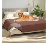 luciphia Copridivano per Cani Impermeabile, Coperta per Cani 100% Impermeabile con Punti Antiscivolo Tappetino Protezione per Mobili Bambini Cane Gatti Lavaggio in Lavatrice Marrone 173_x_208cm