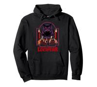 Lucipurr Cat Conjuring Sarcastic Retro Funny Adult Humor Felpa con Cappuccio
