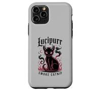 Lucipurr Cat Smoke Catnip Horror Movie Wizard My Meowdy Custodia per iPhone 11 Pro