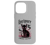 Lucipurr Cat Smoke Catnip Horror Movie Wizard My Meowdy Custodia per iPhone 14 Pro Max