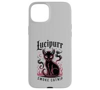 Lucipurr Cat Smoke Catnip Horror Movie Wizard My Meowdy Custodia per iPhone 15 Plus
