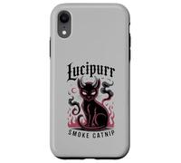 Lucipurr Cat Smoke Catnip Horror Movie Wizard My Meowdy Custodia per iPhone XR