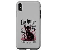 Lucipurr Cat Smoke Catnip Horror Movie Wizard My Meowdy Custodia per iPhone XS Max
