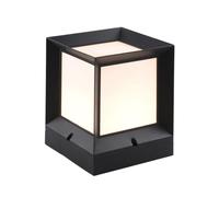 Lucir Esterni, Fari da Esterno, Lanterne Quadrate,Ggiamento in Alluminio con Paralume in Acrilico, Luci da Esterno,Padine Bianco Caldo/Biancodo, Patio, Veranda, Pali in Legno 4X4, 5X5 o 6X6/26 Centime