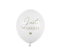Luck and Luck Palloncini bianchi per matrimonio, 6 x 30 cm