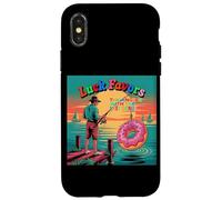 Luck favors the angler with the last donut Custodia per iPhone X/XS