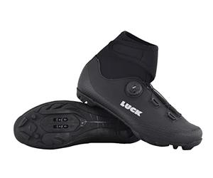 Luck Fenix | Scarpe MTB Invernali da Uomo e Donna | Stivali Invernali da Ciclismo BTT, Nero, 39 EU