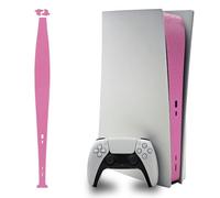 Luck&Link Skin Sticker Per PS5 Console Centro Parte Protezione Texture Sticker Resistente ai graffi,Per Disc Edition(nido d'ape-Rosa, PER PS5 (2020))