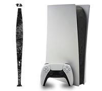Luck&Link Skin Sticker Per PS5 Console Centro Parte Protezione Texture Sticker Resistente ai graffi,Per Disc Edition (Fibra di carbonio forgiata-nero, PER PS5 (2020))