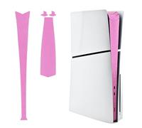 Luck&Link Skin Sticker Per PS5 Slim Console Centro Parte Protezione Texture Sticker Resistente ai graffi,Per Digital Edition Disc Edition (nido d'ape-Rosa, PER PS5 SLIM (2023))