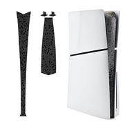 Luck&Link Skin Sticker Per PS5 Slim Console Centro Parte Protezione Texture Sticker Resistente ai graffi,Per Digital Edition Disc Edition (nido d'ape-nero, PER PS5 SLIM (2023))