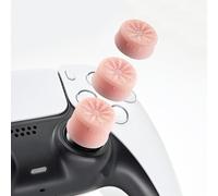 Luck&Link Thumb Grip Set Joystick Cap Analog Stick Cap Per Switch Pro/PS5 Dualsense/Xbox [XSX/XB1] (rosa)