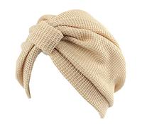 Luck Sciarpa da donna estiva Bowknot Head Skully Cap Nuoto turbante, Beige, Taglia unica