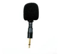 LUCKCDUO Microfono omnidirezionale da 3,5 mm per smartphone e laptop, microfono a condensatore portatile per karaoke, registrazione Vlog, trasmissione, suono chiaro, corpo in metallo, 65 mm