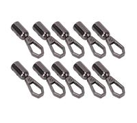 LUCKDANO 10 Set I Raccordi a Campana a Campana a Corda di Corda in Lega di Zinco per Decorazioni Accessori per la Decorazione (d'argento)