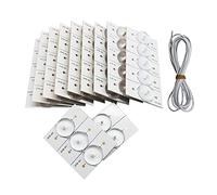 LUCKDANO 20 Perline Lampada SMD 3 V con Filtro per Lenti Ottiche per Riparazione TV LED da 32-65 Pollici - Alta luminosità, Efficienza Energetica, Facile da Installare, Molteplici Opzioni di