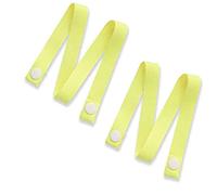 LUCKDANO 4 Pezzi per Copertina il Gannello del Cucciolo di Cottura a Scatto Design Spina Aringa Anti-perdita Comodo Senza Allergia in Ferro con Cintura Coste Flessibili Mangiare (YELLOW)