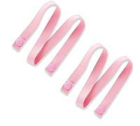 LUCKDANO 4 Pezzi per Copertina il Gannello del Cucciolo di Cottura a Scatto Design Spina Aringa Anti-perdita Comodo Senza Allergia in Ferro con Cintura Coste Flessibili Mangiare (PINK)