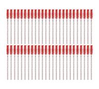 LUCKDANO 50 Pezzi di Ciglia Usa e Getta per Mascara Bacchette a Pennellata Fatte Materiale Addominali Forti Polvere Che Afferrano Snello Non Irritante Cera Gel Sopracciglia in (rosso)