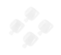 LUCKDANO 500 Pezzi di Punta del Piede Falsa da 500 Pezzi Copertura Completa False Toe Unghia per le Unghie Fai -da -te per la Festa di Nozze per la Casa in Casa (WHITE)