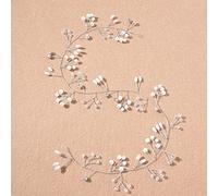 LUCKDANO Accessori per Capelli Perlati, Corone di Fiori della Fascia Perle per Donne Ben Attaccate Ai Capelli 50 Cm ， a Prova di Prova e Non Facili da Sbiadire per Varie Scene, per la Sposa, il