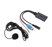 LUCKDANO Adattatore Cavo Adattatore Cavo Bluetooth AUX IN Stereo Full Speed con Microfono Rimovibile Compatibile con i Modelli 2009 e Successivi